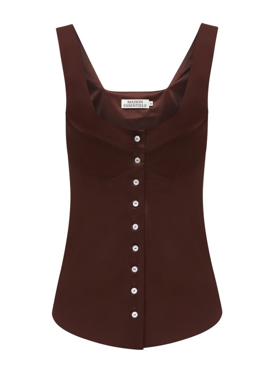 Wardrobe Essentials Maison Essentiele | Button Down Vest By Maison Essentiele