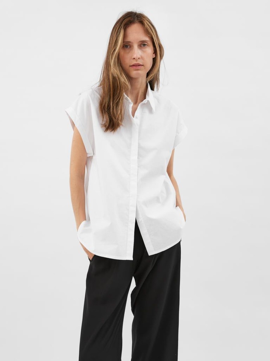 Wardrobe Essentials Matteau | Relaxed Sleeveless Shirt By Matteau