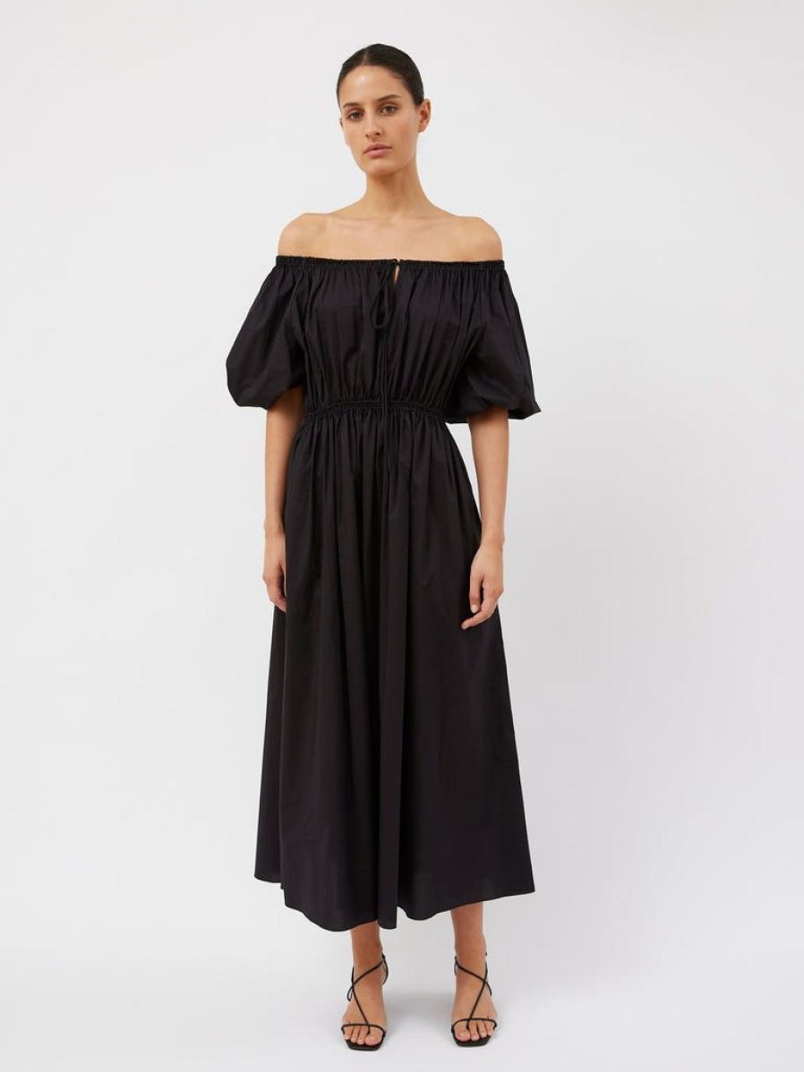 Clothing Matteau | Off The Shoulder Midi Dress By Matteau