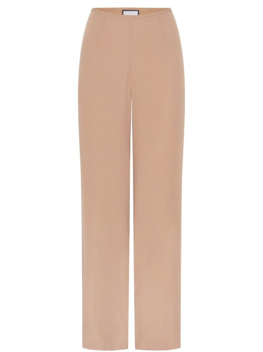 Clothing BEARE PARK | Silk Crepe Relaxed Pant By Beare Park