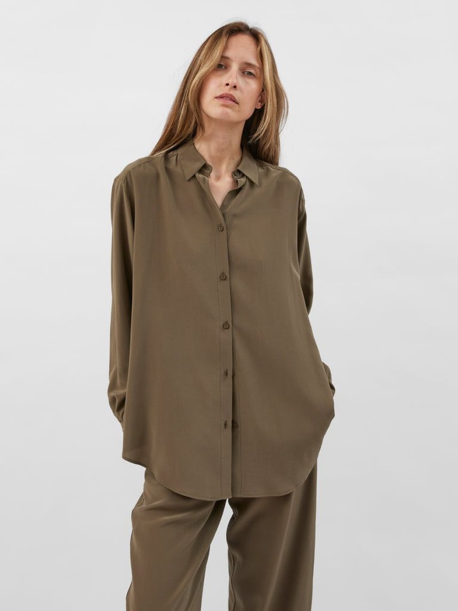 Clothing Matteau | Long Sleeve Silk Shirt By Matteau