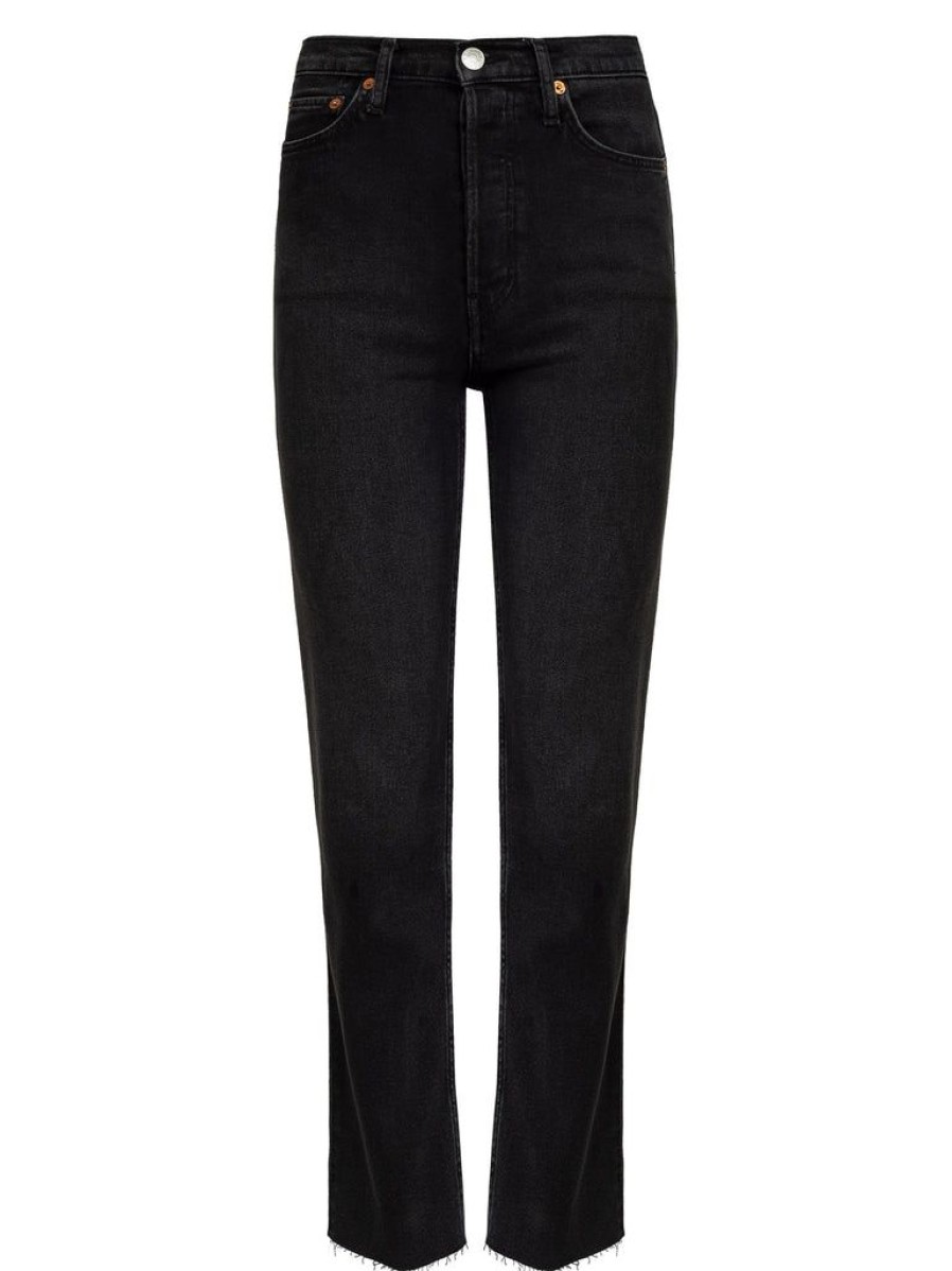 Wardrobe Essentials RE/DONE | High Rise Stove Pipe Straight Leg Jean By Re/Done