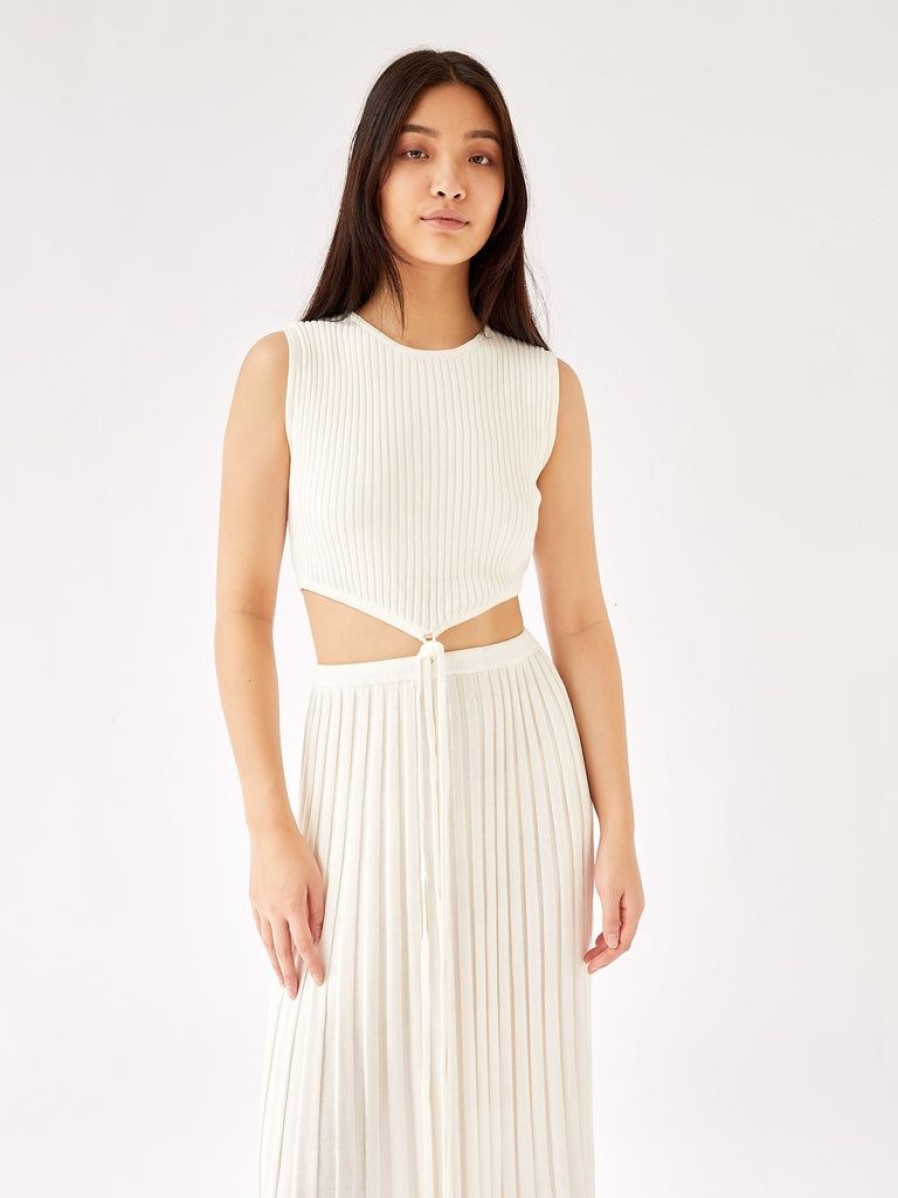 Clothing Christopher Esber | Sleeveless Knit Tie Crop By Christopher Esber