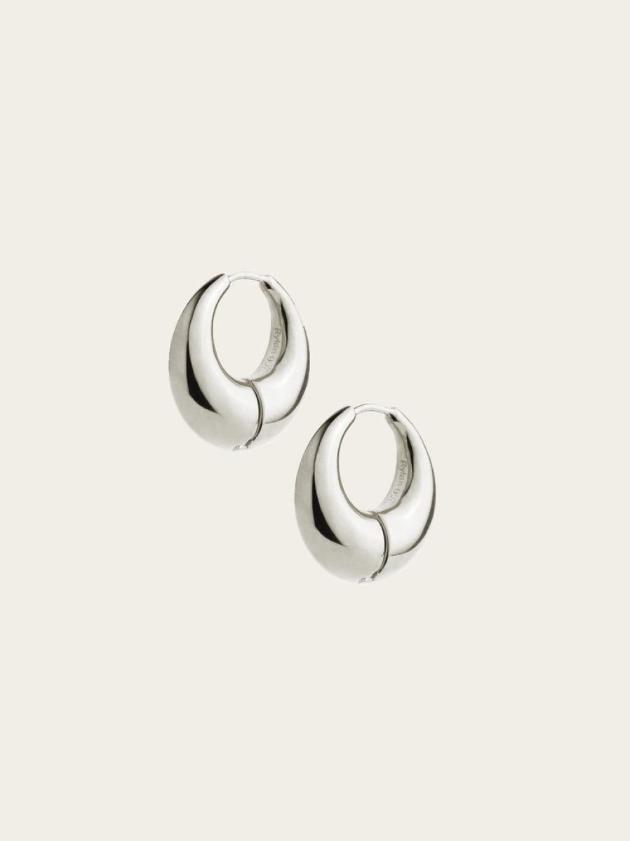 Wardrobe Essentials Rylan | Smooth Moon Hoop Earrings By Rylan