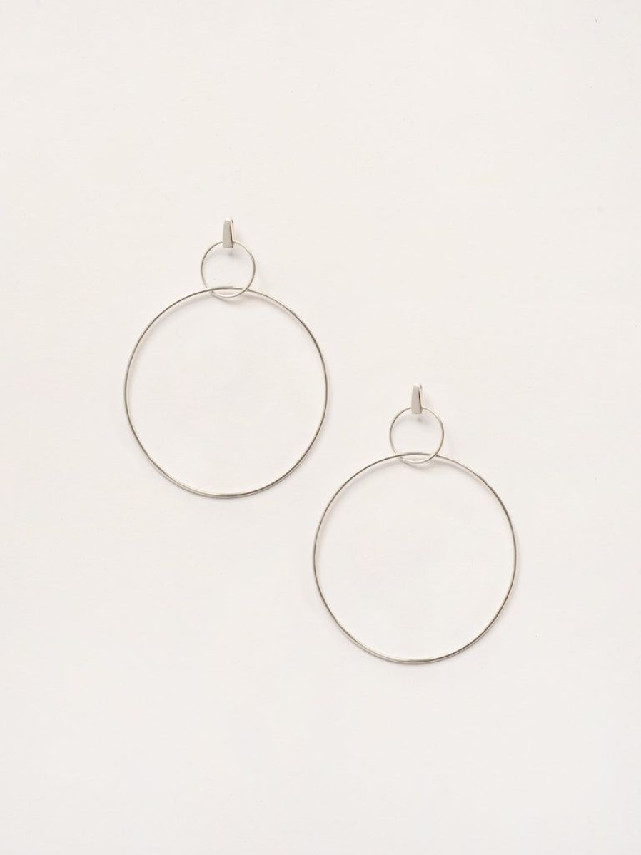 Jewellery Natasha Schweitzer | Double Drop Hoop Earrings By Natasha Schweitzer