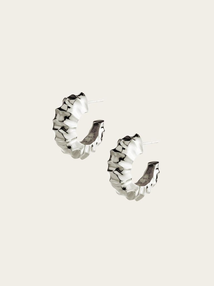 Wardrobe Essentials Rylan | Hammered Hoop Earrings By Rylan