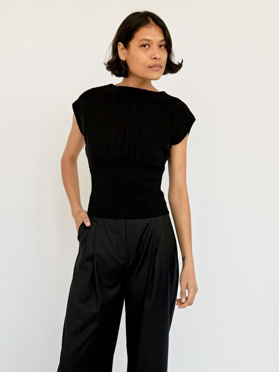 Clothing Wynn Hamlyn | Accordian Knit Top By Wynn Hamlyn