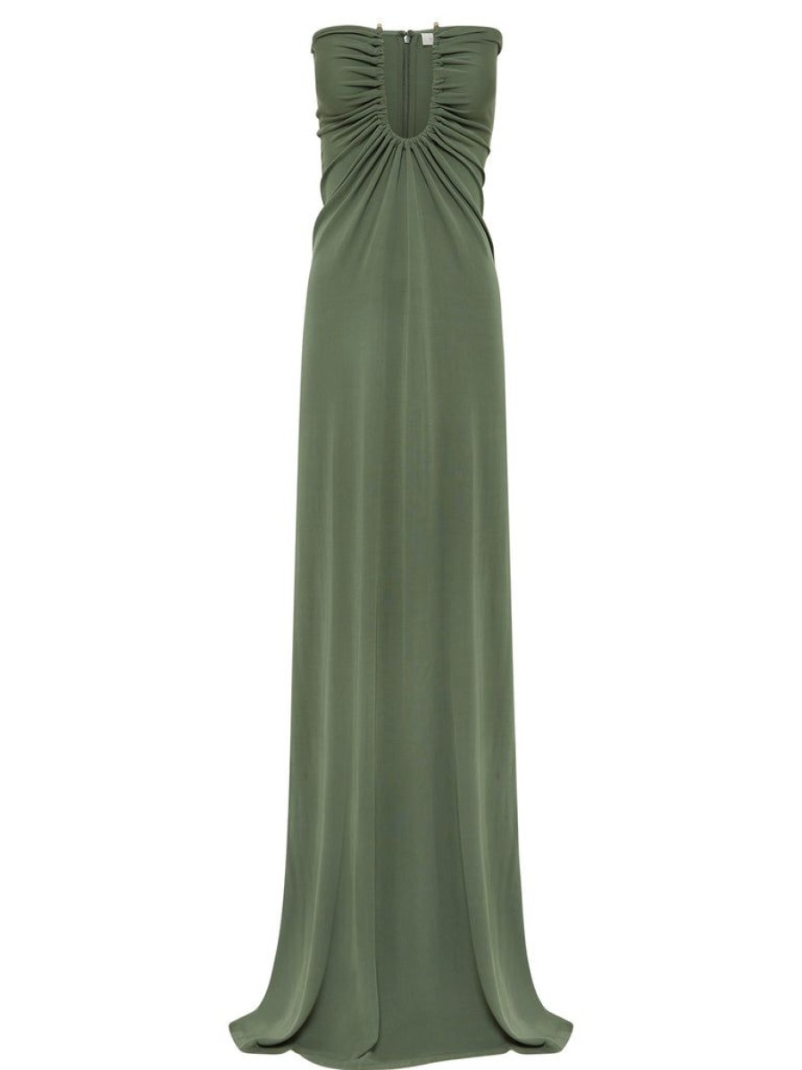 Clothing Christopher Esber | Arced Palm Strapless Dress By Christopher Esber