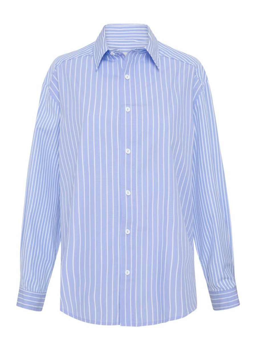 Wardrobe Essentials Matteau | Contrast Stripe Shirt By Matteau