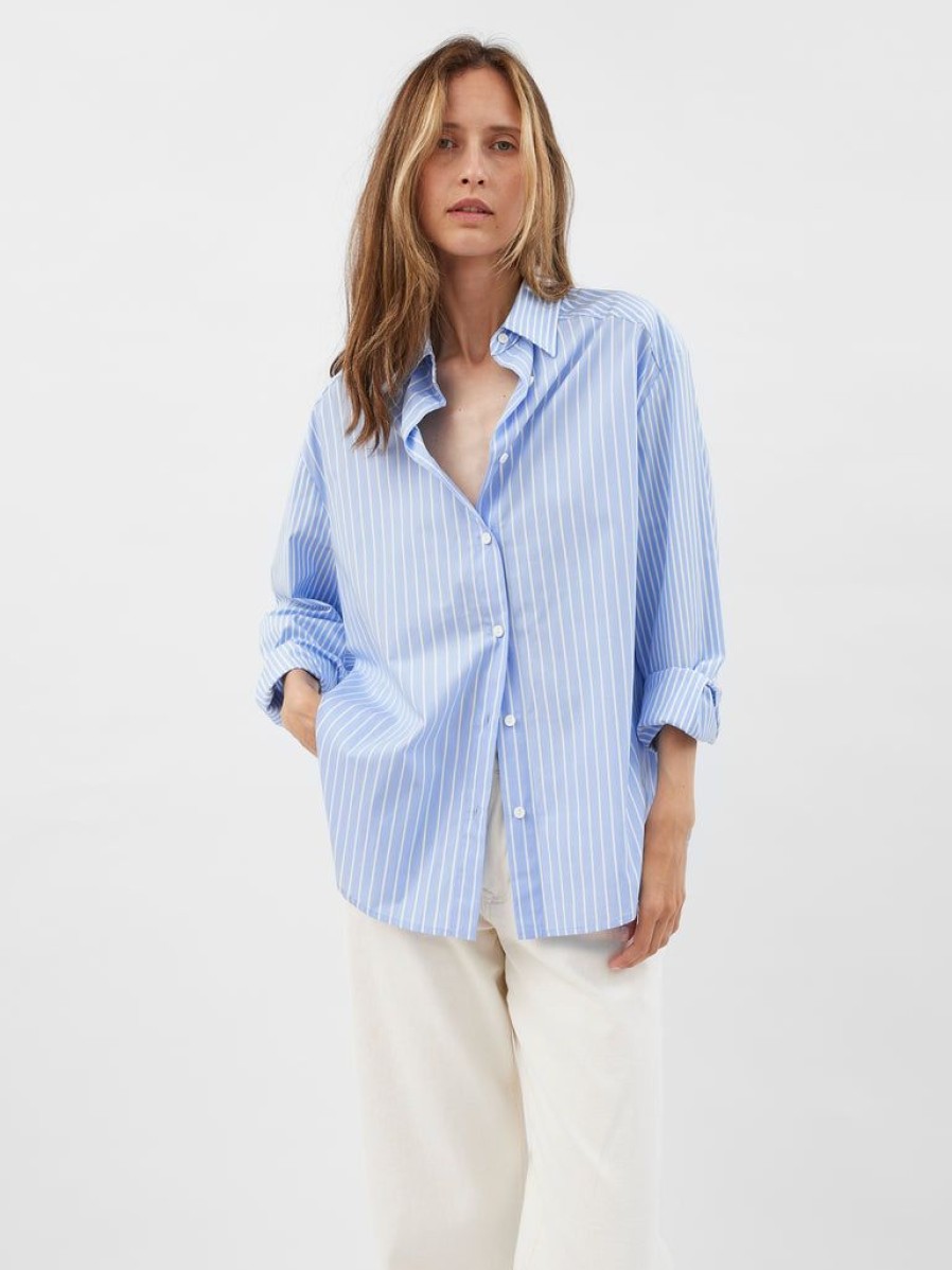 Wardrobe Essentials Matteau | Contrast Stripe Shirt By Matteau