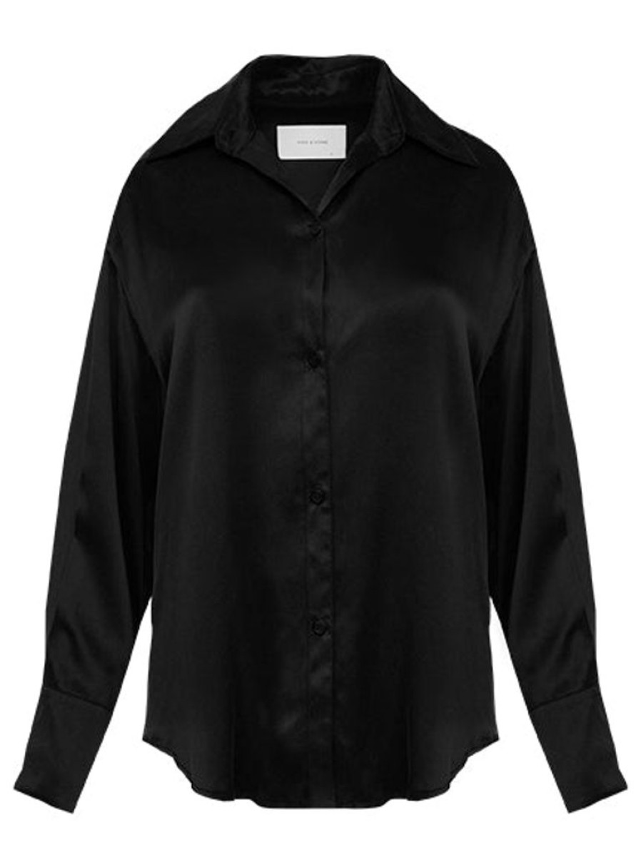 Clothing Hyde & Stone | Dominique Silk Shirt By Hyde & Stone