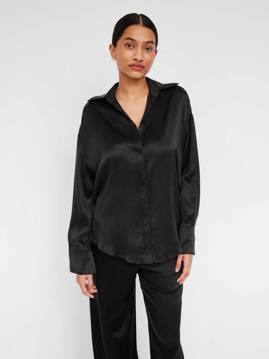 Clothing Hyde & Stone | Dominique Silk Shirt By Hyde & Stone