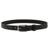 Wardrobe Essentials SAINT | Classic Leather Belt - Black And Silver By Saint